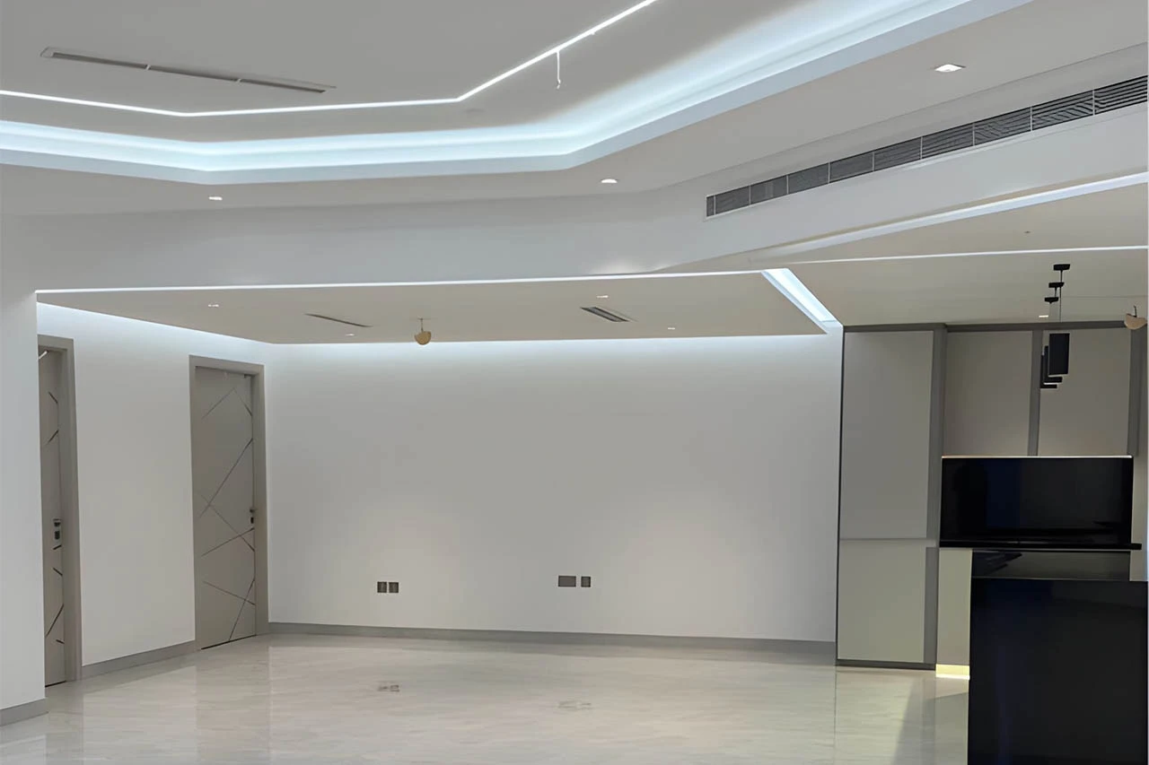 Hidden lights for design ceiling